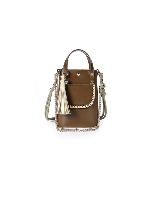 Ame Leather Bag ~ Bronze Vanilla
