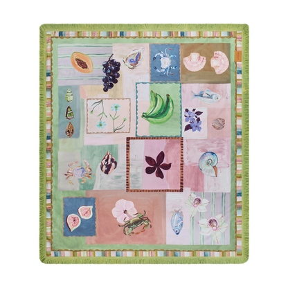 Annie Everingham Picnic Rug - Patchwork Sea