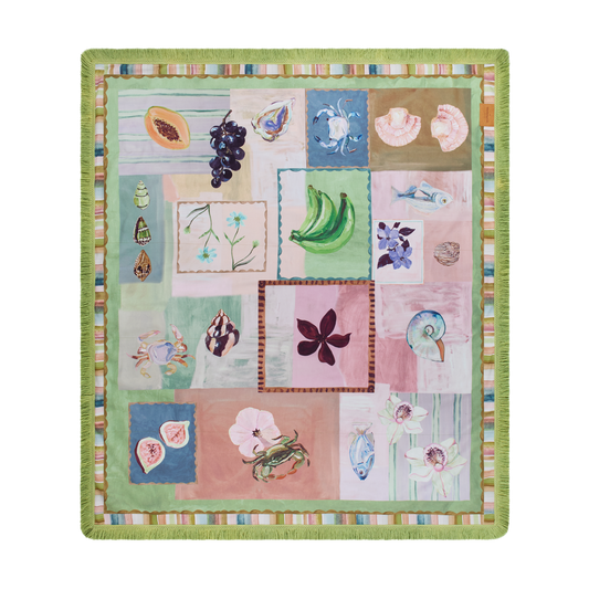 Annie Everingham Picnic Rug - Patchwork Sea