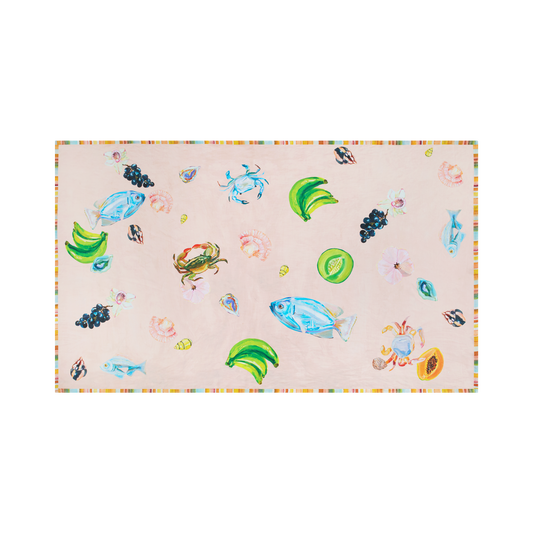 Annie Everingham Tablecloth - Pastel Sea