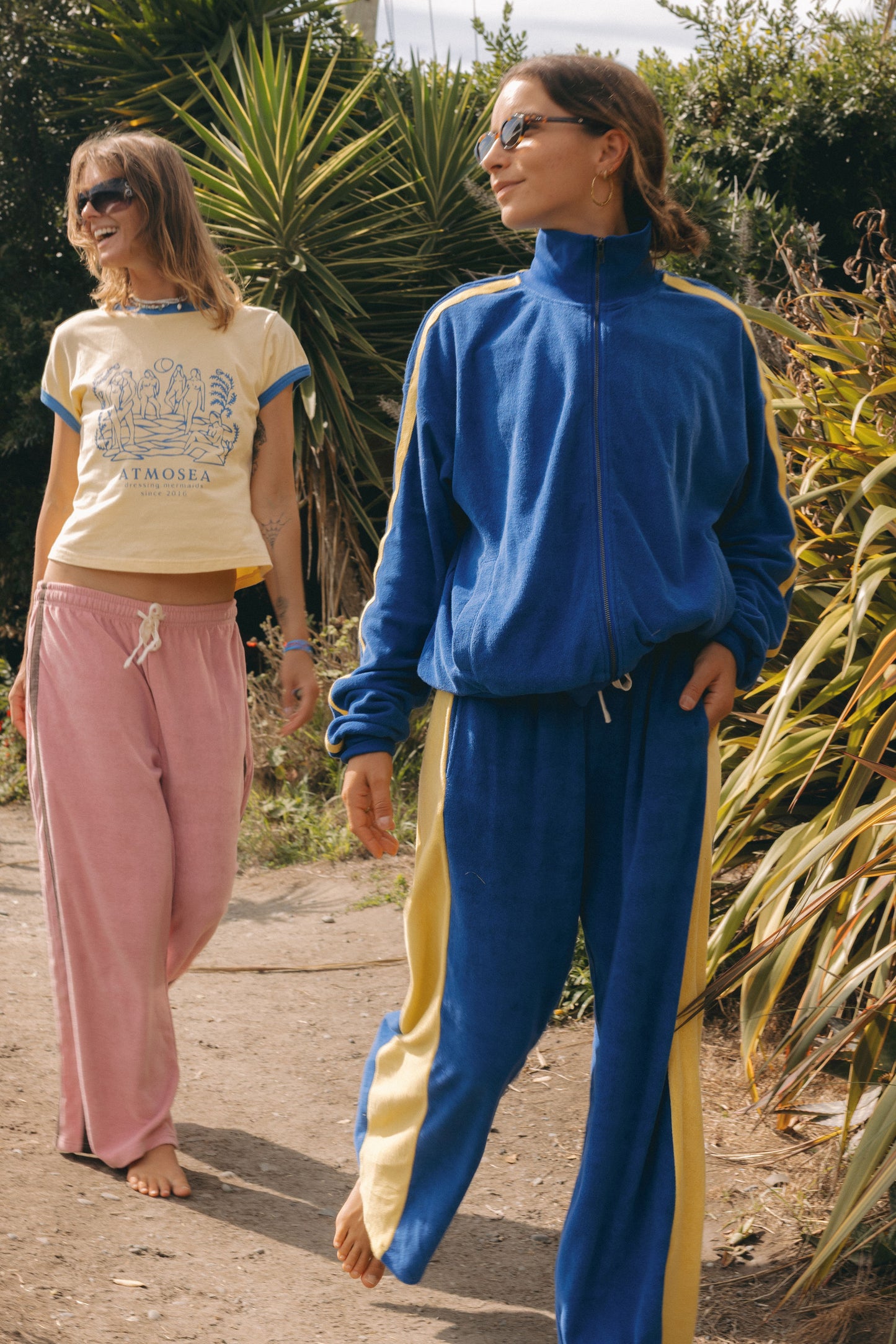 Apres Surf Panel Pant BLUE With YELLOW Side Panel
