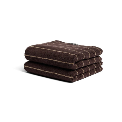 Hand Towel Pin Stripe Espresso