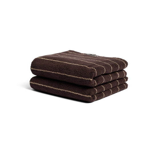 Hand Towel Pin Stripe Espresso
