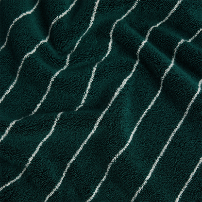 Bath Sheet Pin Stripe Hunter