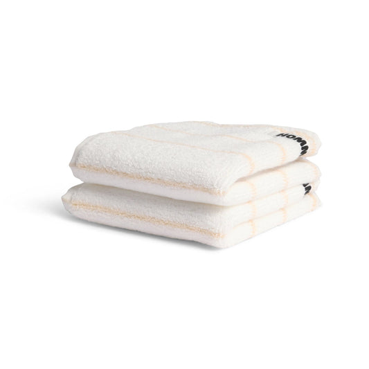 Hand Towel Pin Stripe Biscuit