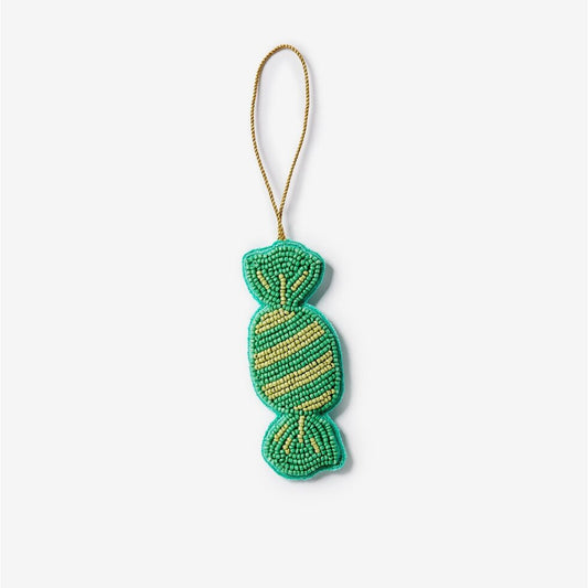 Bon Bon Green Beaded Christmas Decoration