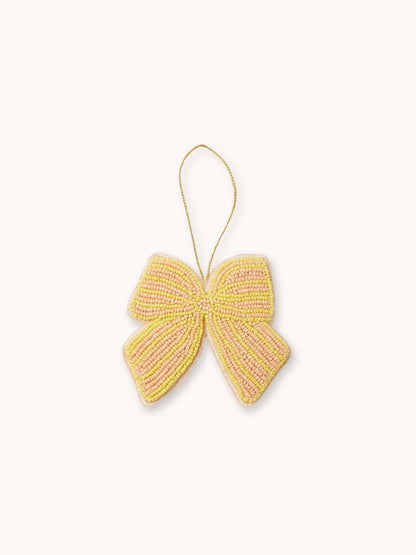 Bow Beaded Christmas Decoration