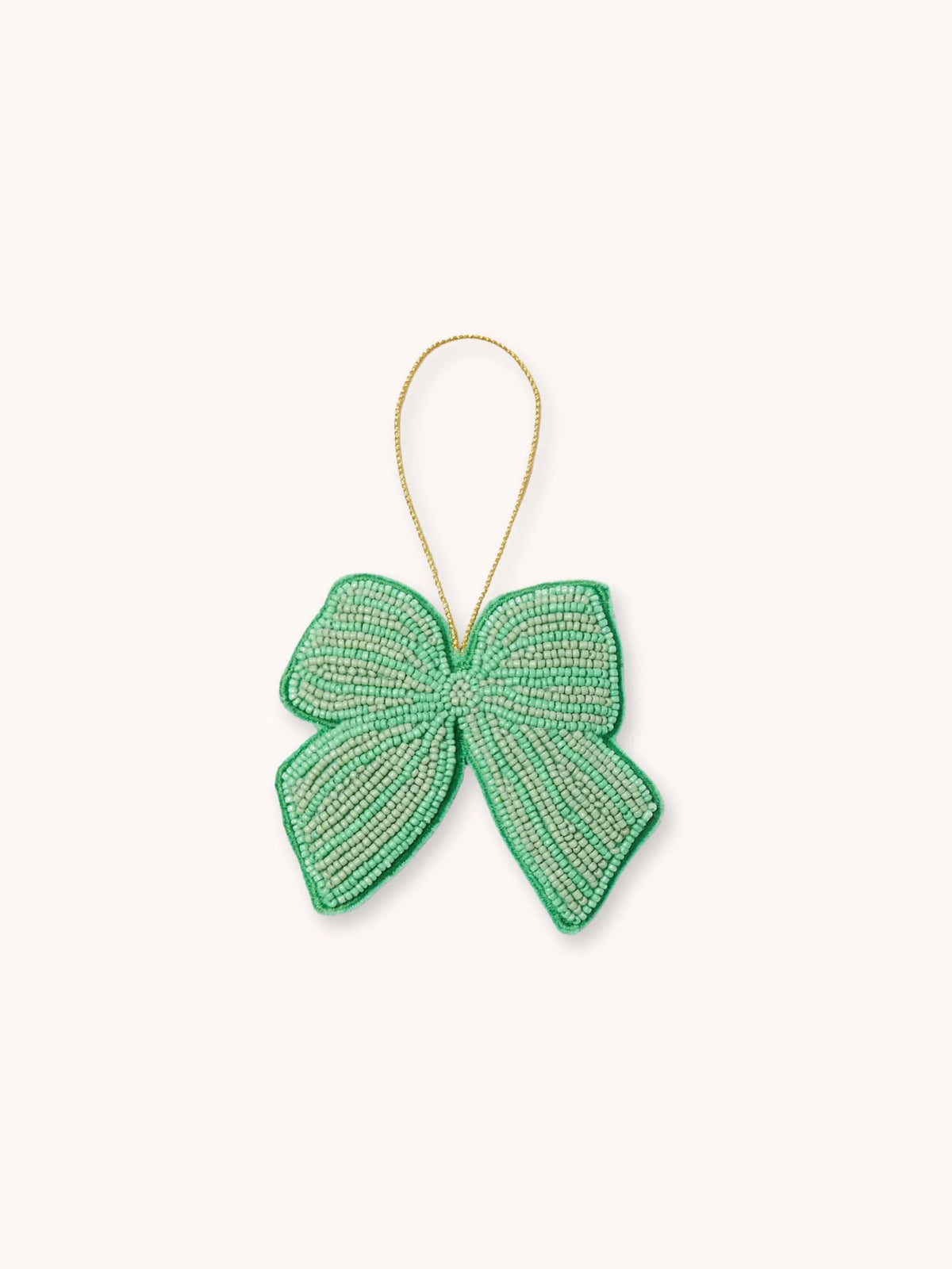 Bow Beaded Christmas Decoration