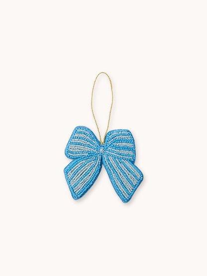 Bow Beaded Christmas Decoration