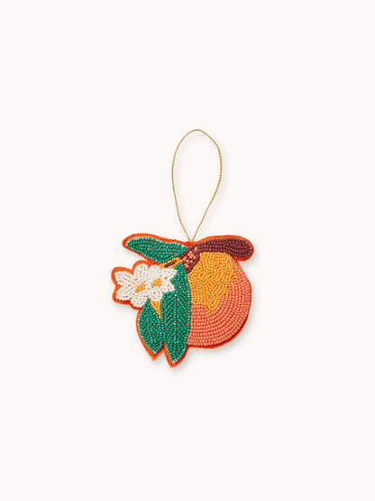 Orange Beaded Decoration
