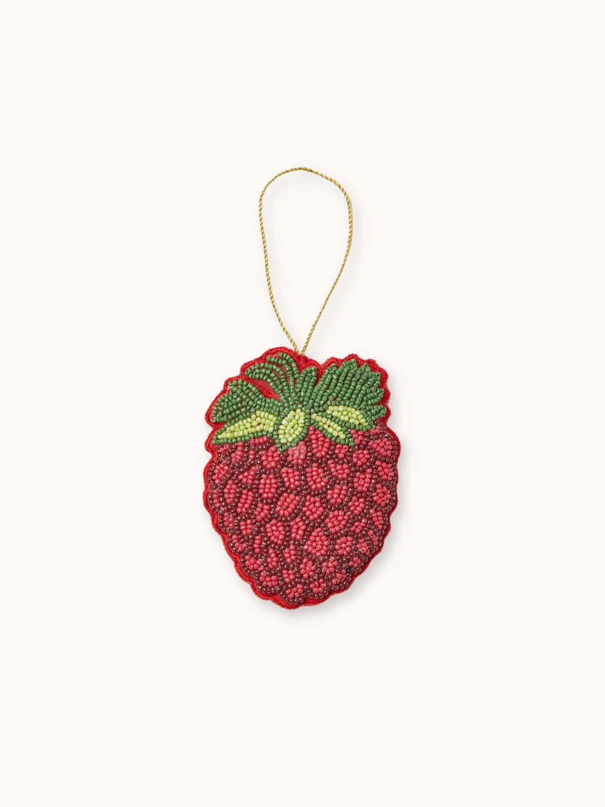 Raspberry Beaded Decoration