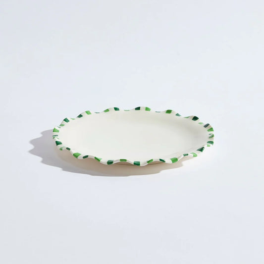 Cabana Dinner Plate ~ Green