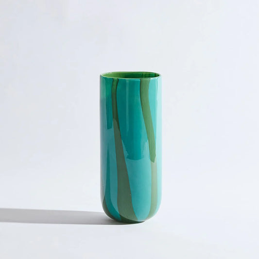 Candy Teal Cylinder Vase