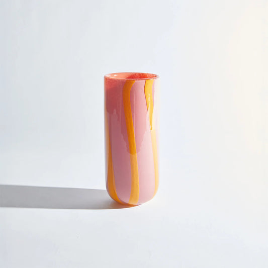 Candy Cylinder Pink Vase