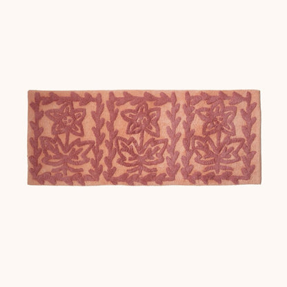 Daisy Peach Long Bath Mat
