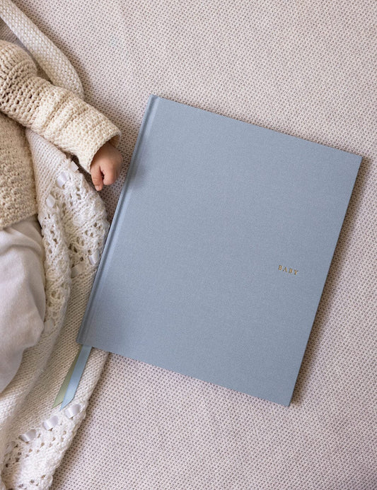 Heirloom Baby Memory Journal ~ Luna Blue