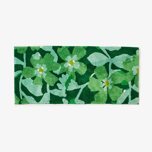 Cosmos Green Bath Mat Long