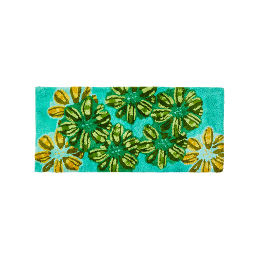 Candy Teal Long Bath Mat