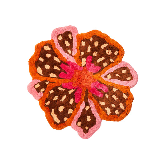 Flower Pink Bath Mat