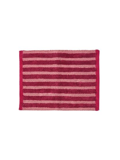Stripe Reversible Burgundy Mat