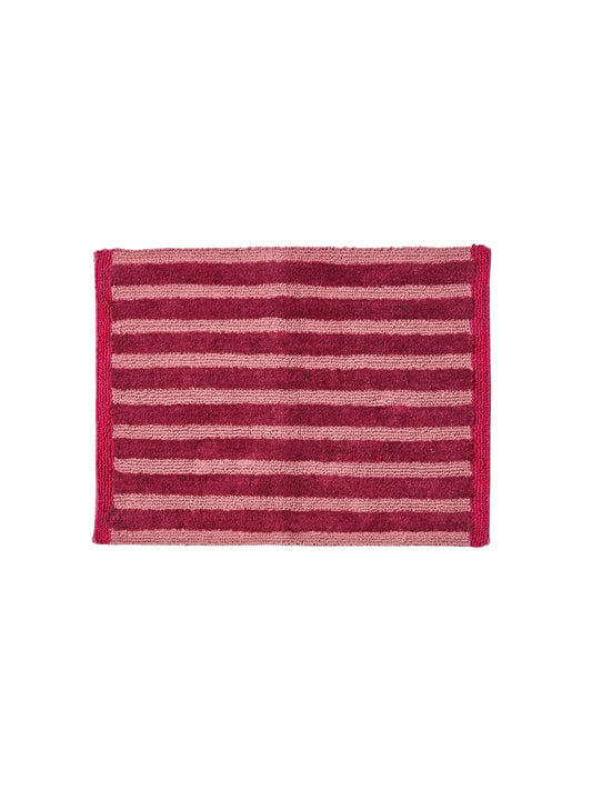 Stripe Reversible Burgundy Mat