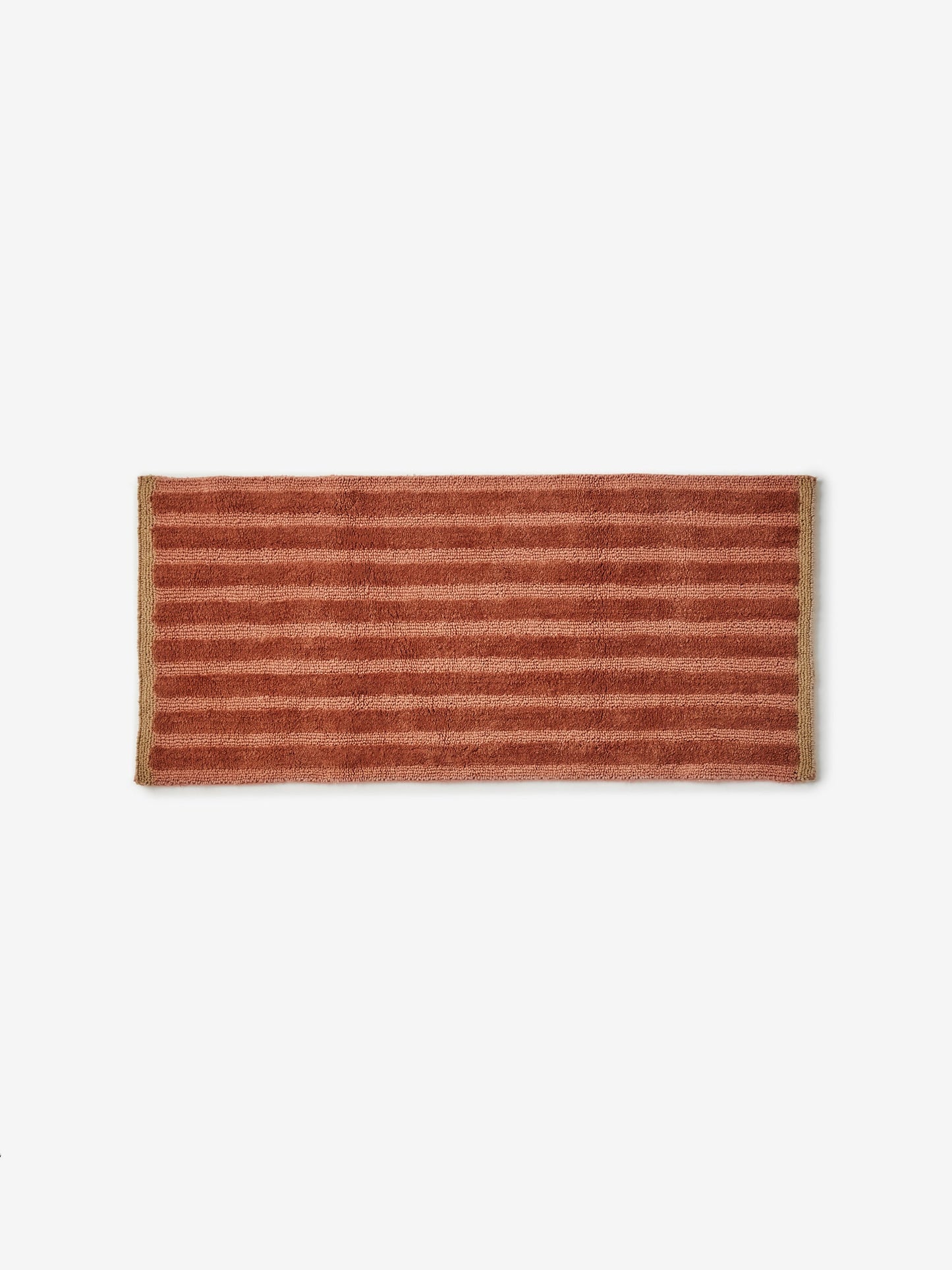 Stripe Terracotta Long Bath Mat