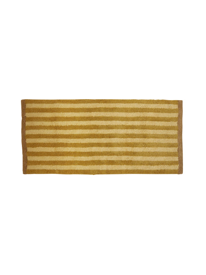 Stripe Reversible Mustard Long Bath Mat