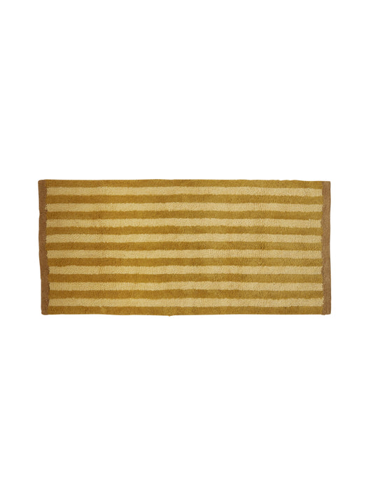 Stripe Reversible Mustard Long Bath Mat