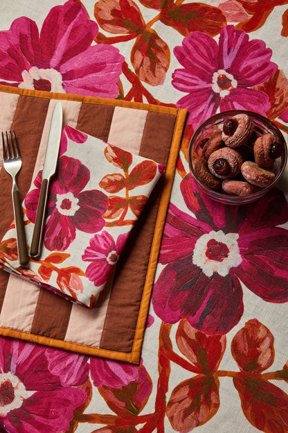 Rosetta Pink Tablecloth 350cm x 145cm