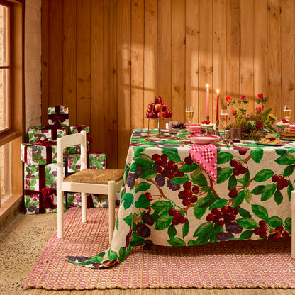 Cherries and Berries Multi Tablecloth Large