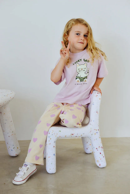 Holiday Pants ~ Purple Hearts