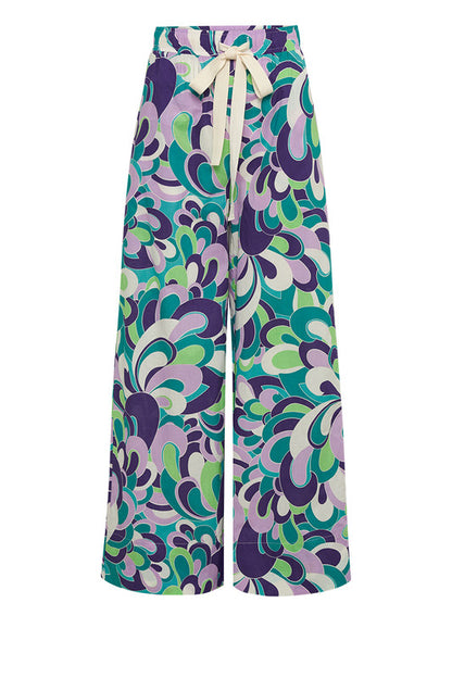 Swirl Drawstring Pant Agate