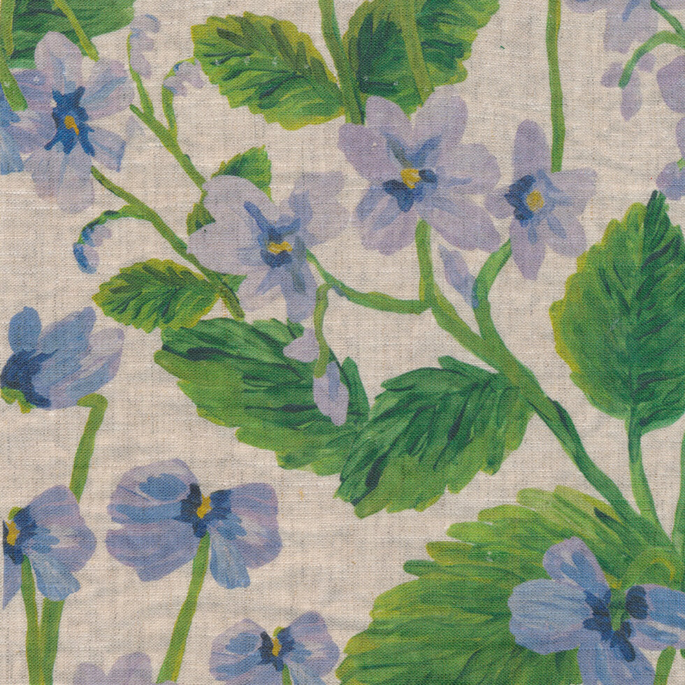 Buttercup Olive / Lilas Blue Quilted Throw