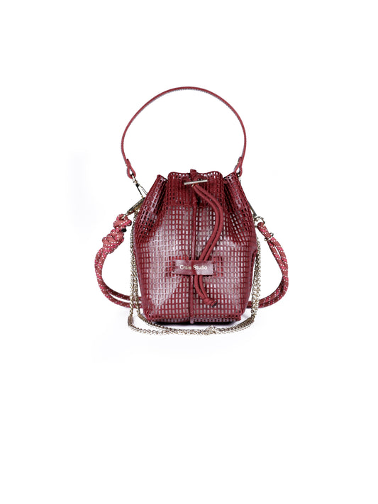 Bibi Leather Bag ~ Cherry