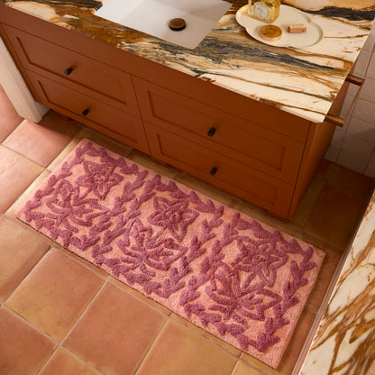 Daisy Peach Long Bath Mat