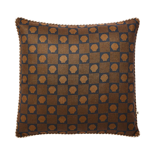 Shell Check Cocoa 50cm Cushion