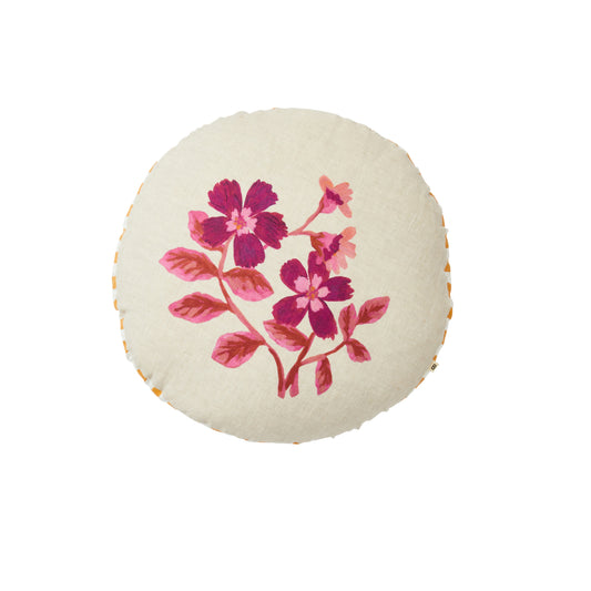 Cosmos Pink Round Cushion 50cm