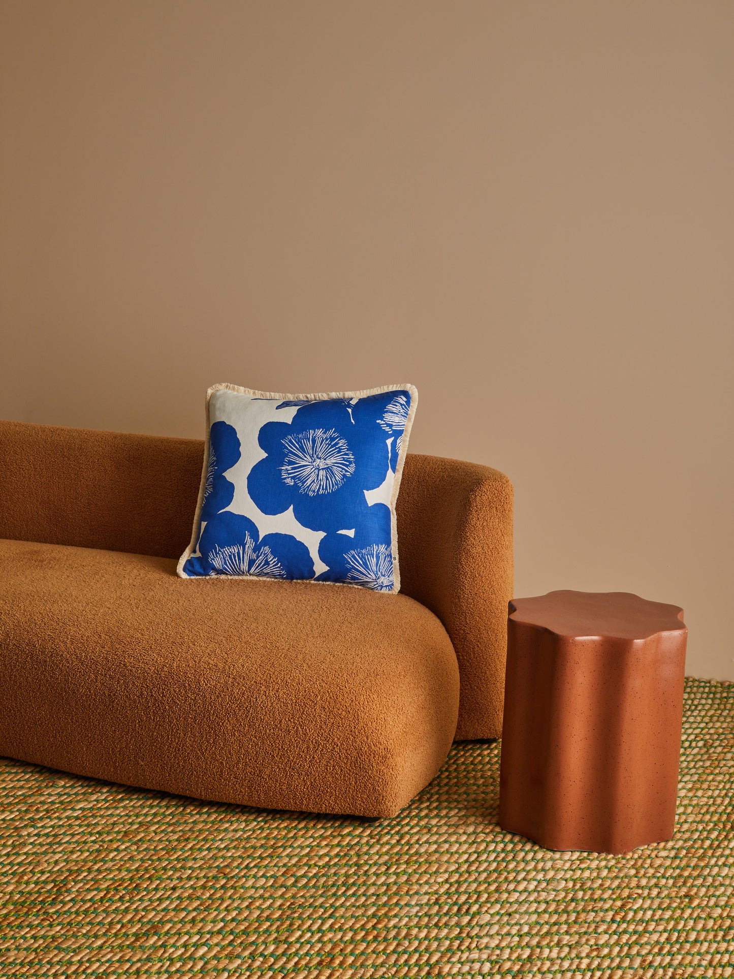 Jardin Blue 50cm Cushion