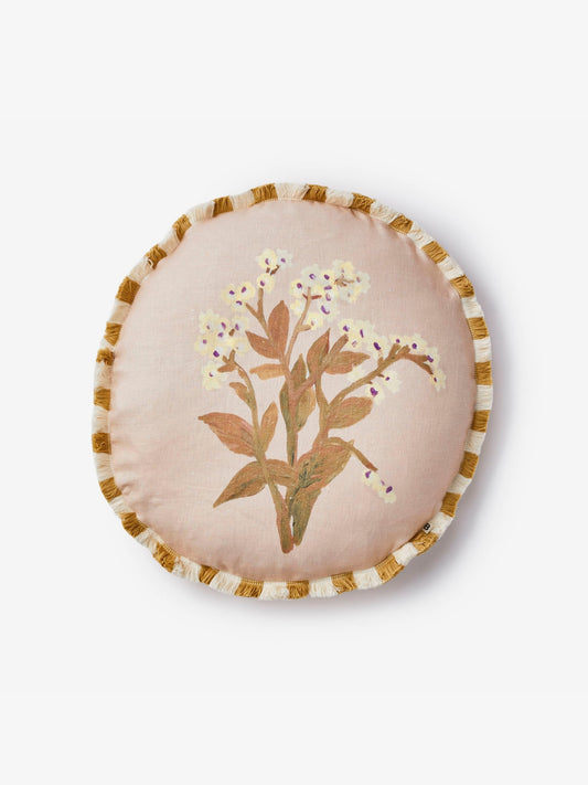 Forget Me Not Caramel 50cm Round Cushion