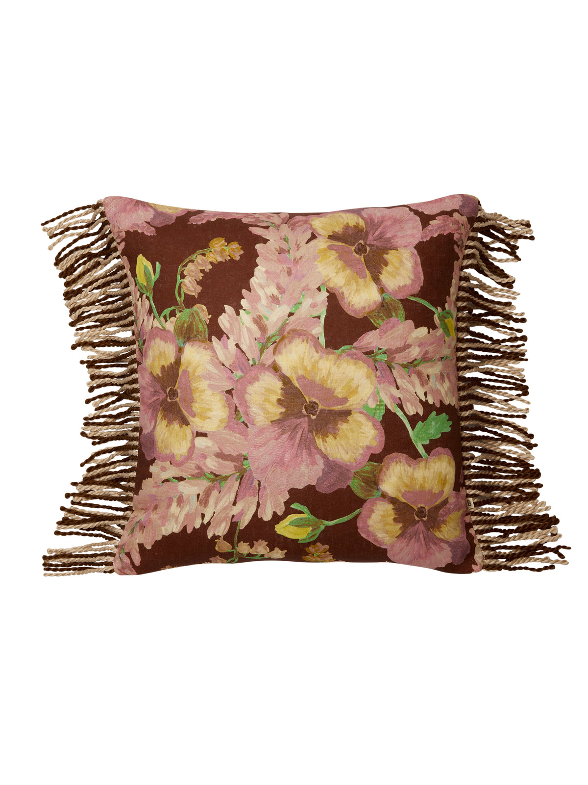 Mountain Floral Cocoa 50cm Cushion