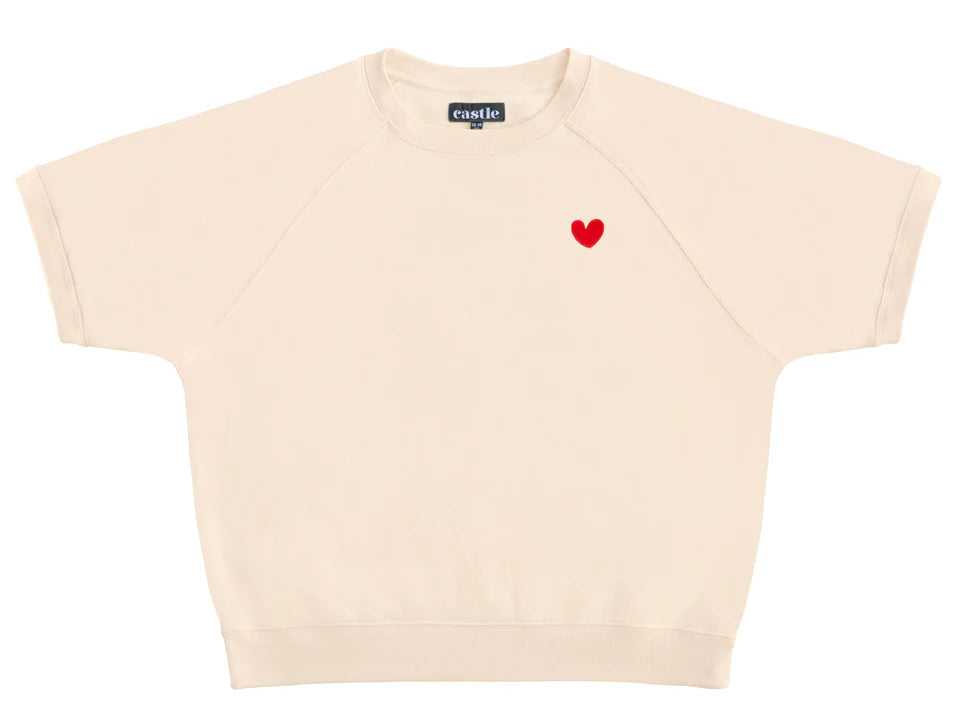 Heart Short Sleeve Sweater