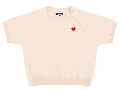 Heart Short Sleeve Sweater
