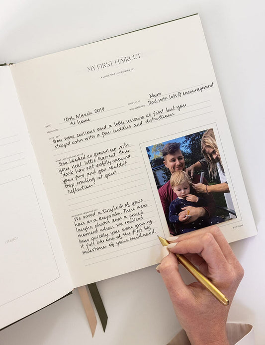 Heirloom Childhood Memory Journal ~ Basil