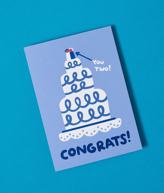 Congrats Wedding Cake Card