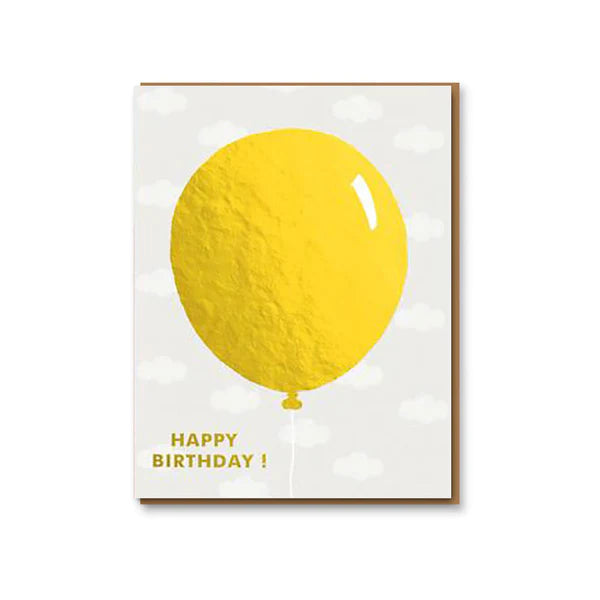 Gold Balloon Card