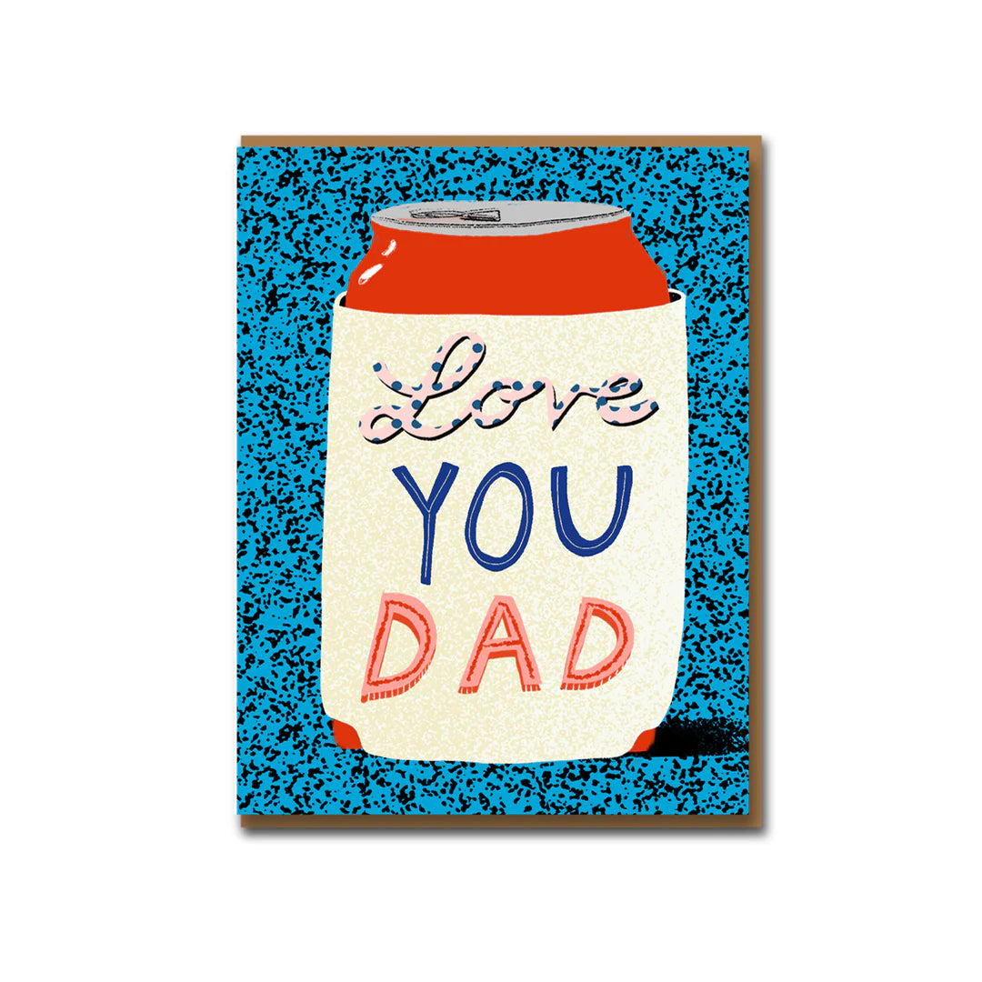 Love You Dad Koozie Card