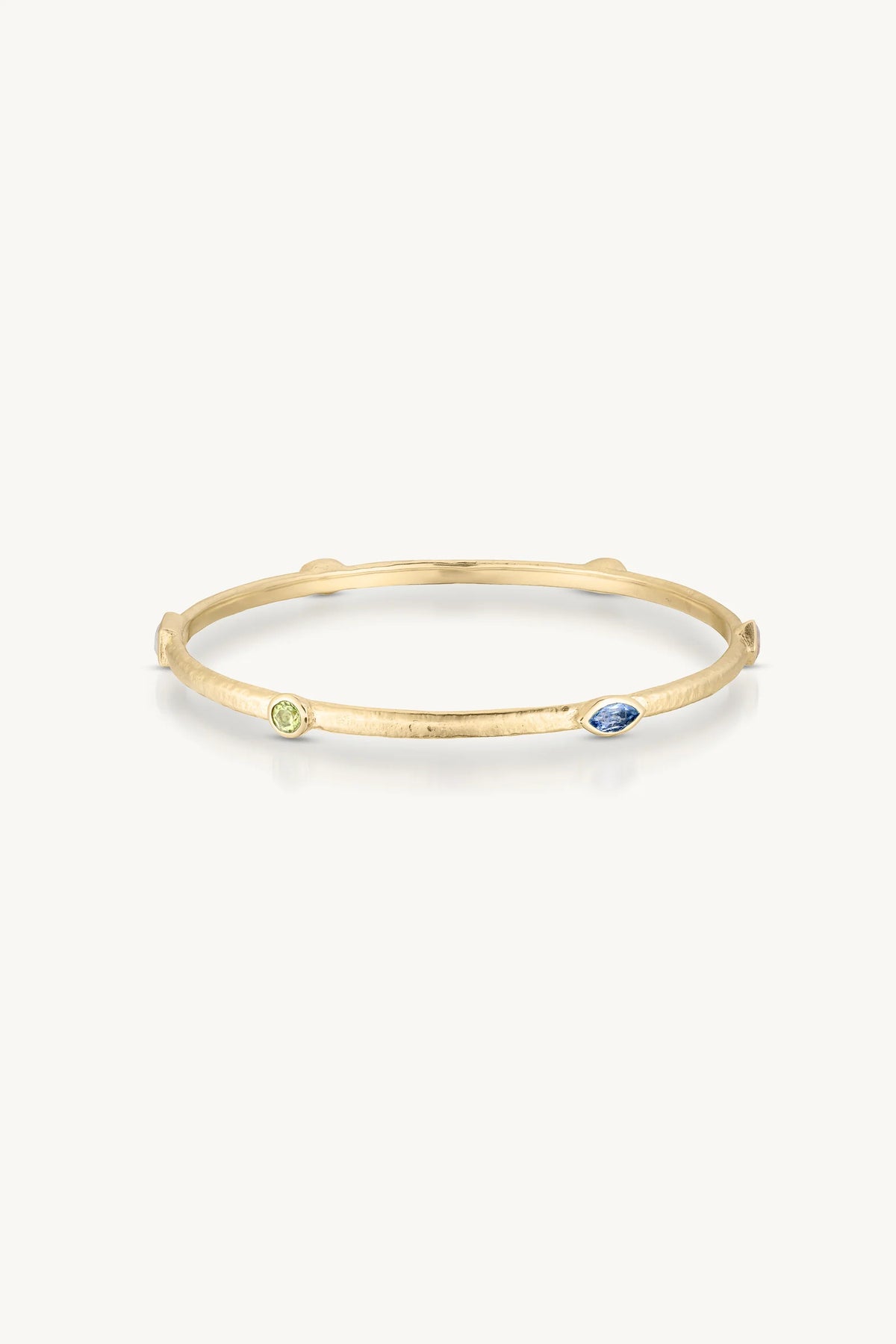 Callista Multi Stone Gold Bangle