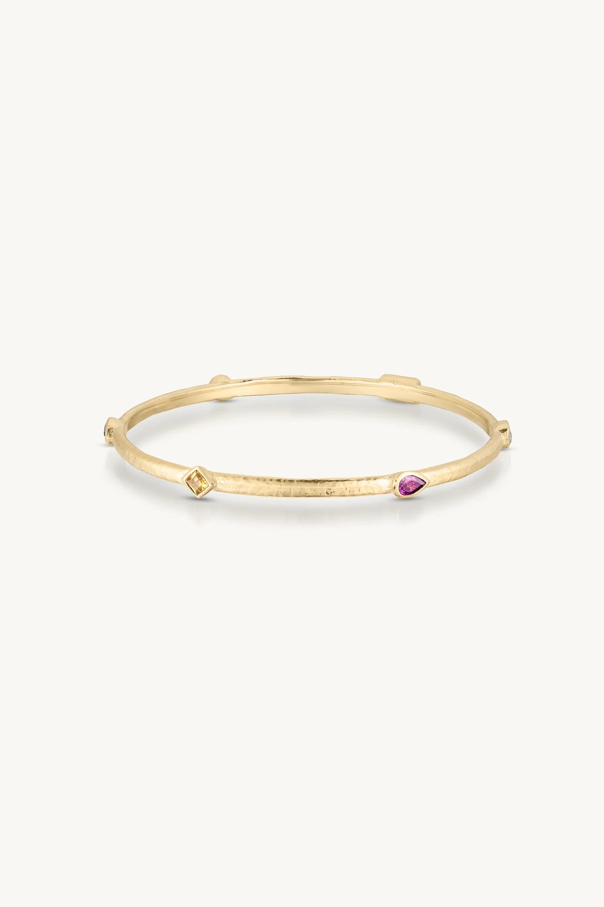 Callista Multi Stone Gold Bangle