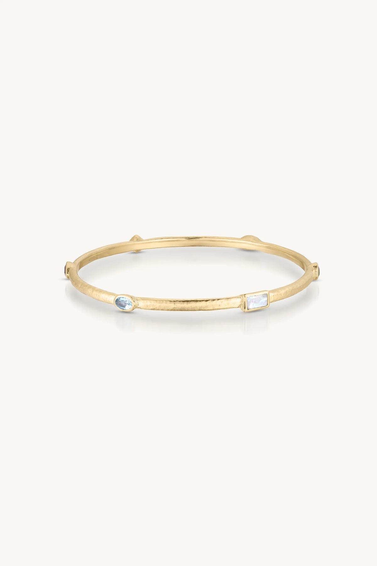 Callista Multi Stone Gold Bangle