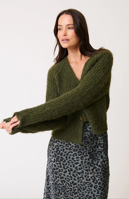 Hazel Knit Cardigan Khaki